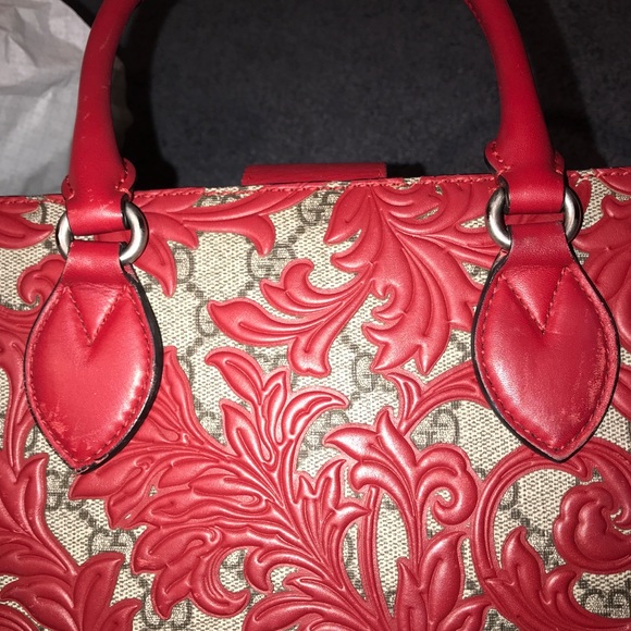 Gucci Arabesque GG Supreme Top Handle & crossbody - Picture 7 of 8